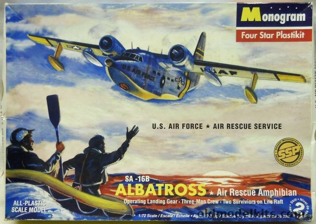 Monogram 1/72 Grumman SA-16B Albatross - SSP Issue - (HU-16), 85-0020 plastic model kit
