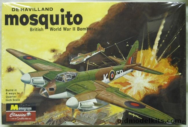 Monogram 1/48 De Havilland Mosquito - N.F.II / Mk.IV / F.B.VI / II Night Intruder, 85-0129 plastic model kit