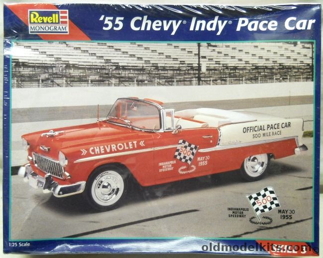 Monogram 1/24 55 Chevy Indy Pace Car - 1955 Chevrolet Bel Air Convertible, 85-2496 plastic model kit