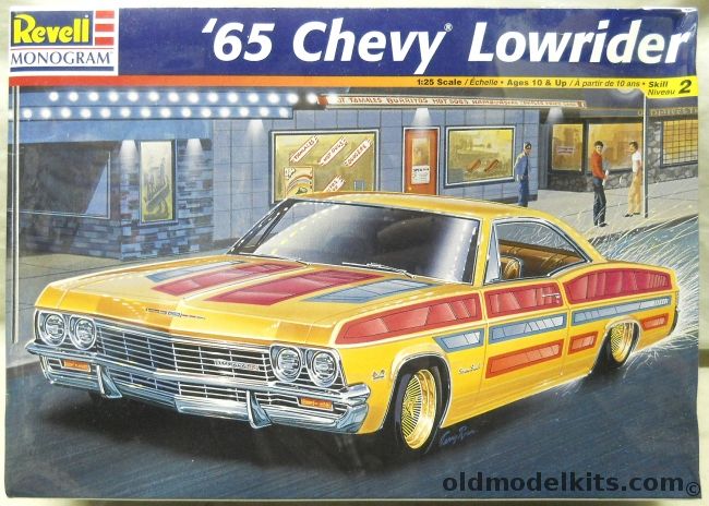 Monogram 1/24 65 Chevy Lowrider - 1965 Chevrolet Impala 2 Door Hardtop, 85-2515 plastic model kit