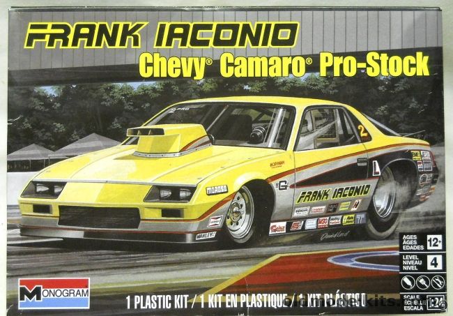 Monogram 1/24 Frank Iaconio Chevy Camaro Pro Stock -  With Aftermarket Slixx Levi Garret Decals, 85-4483 plastic model kit