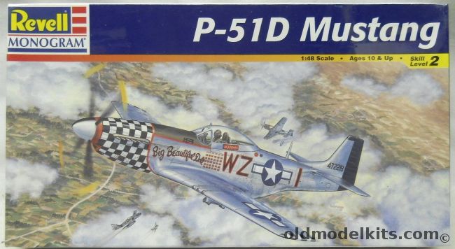 Monogram 1/48 P-51D Mustang - 84 FS 78 FG Duxford UK Col. John Landers 'Big Beautiful Doll' / 343 FS 55 FG Wormingford UK Robert E Welch 'Miss Marilyn II', 85-5241 plastic model kit