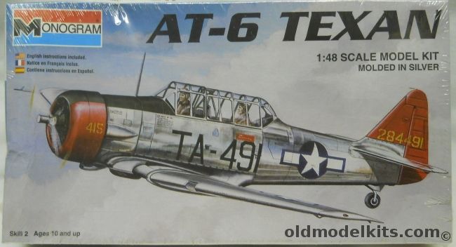Monogram 1/48 AT-6 Texan - USAAF or US Navy Markings, 85-5306 plastic model kit
