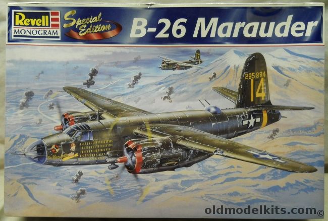 Monogram 1/48 B-26  Marauder Special Edition - With Resin Parts - 553 BS 386 BG 9th AF 'Miss Mary' Italy 1944 / 441 BS 320 BG 42 BW 12th AF 'Thumper II' Italy 1944 / 441 BS 320 BG 42 BW 12th AF 'Miss Manchester' Italy 1944, 85-5510 plastic model kit