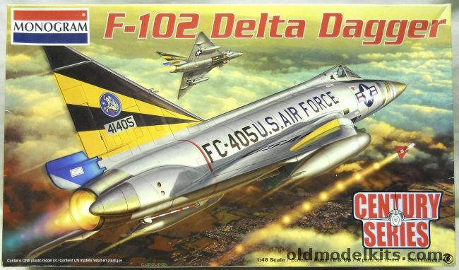 Monogram 1/48 F-102 Delta Dagger - Century Series Issue, 85-5518 plastic model kit