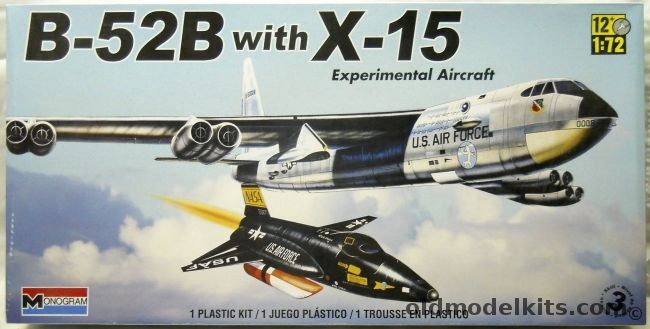 Monogram 1/72 B-52 With X-15 - (B-52B), 85-5716 plastic model kit
