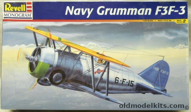 Monogram 1/32 Grumman F3F-3 - (F3F3), 85-5835 plastic model kit