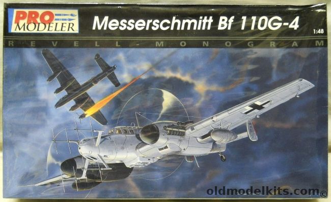 Monogram 1/48 Messerschmitt Bf-110G-4 - Luftwaffe NJG 6 Southern Germany Defense of the Reich / NJG 5 Defense of the Reich - Pro Modeler Issue (Bf110G4), 85-5933 plastic model kit