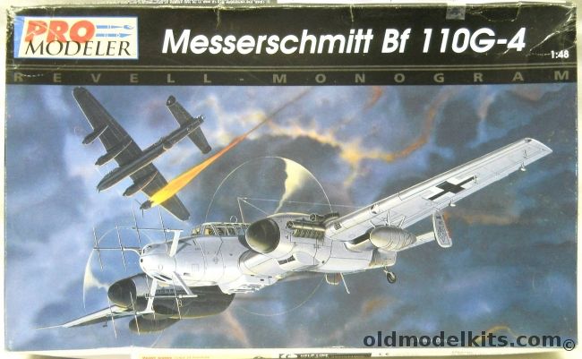 Monogram 1/48 Messerschmitt Bf-110 G-4 Pro Modeler - Luftwaffe NJG 6 Southern Germany Defense of the Reich / NJG 5 Defense of the Reich - (Bf110G4), 85-5933 plastic model kit