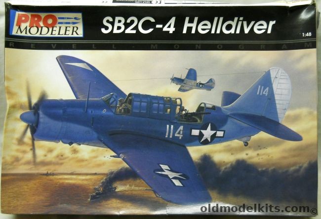 Monogram 1/48 Curtiss SB2C-4 Helldiver Pro Modeler, 85-5935 plastic model kit