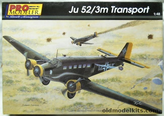 Monogram 1/48 Pro Modeler Ju-52 /3m Transport - Luftwaffe 2.KGZbV1 Milos Greece May 1941 or Spanish Civil War Ju-52/3mg4e Salamanca Spain 1936, 85-5944 plastic model kit