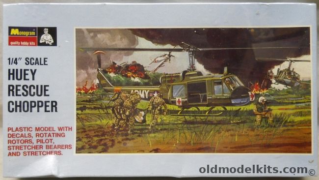 Monogram 1/48 UH-1B Iroquois Huey Rescue Chopper, PA152 plastic model kit