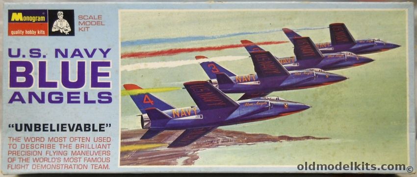 Monogram 1/101 F11-F Tigers Blue Angels - Blue Box Issue - (F11F1), PA200-130 plastic model kit