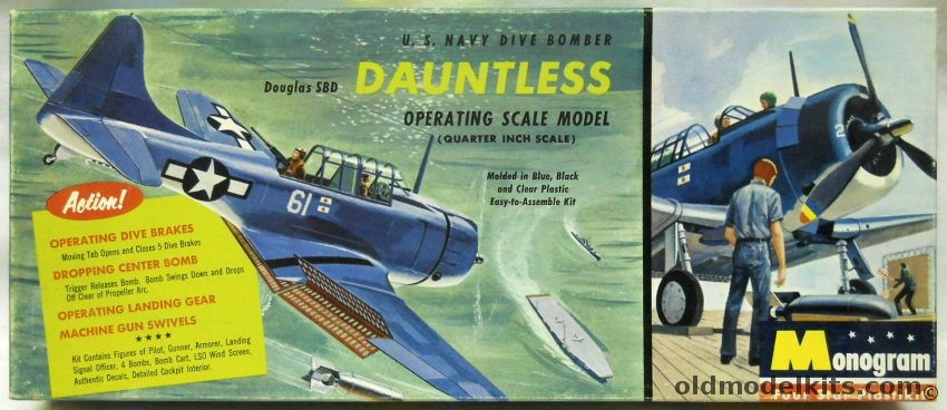 Monogram 1/48 Douglas SBD Dauntless Dive Bomber - Four Star Issue, PA54-149 plastic model kit