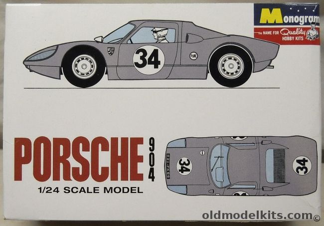 Monogram 1/24 Porsche 904 GTS - For Static Display Or Slot Car Conversion, PC127 plastic model kit