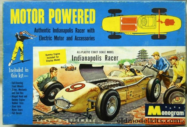 Monogram 1/24 1950s Kurtis-Kraft Indianapolis Racer - Motorized Issue, PC212M-198 plastic model kit