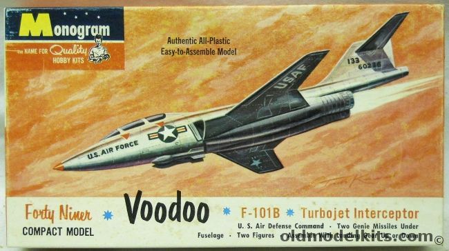 Monogram 1/109 F-101B Voodoo, P401-49 plastic model kit