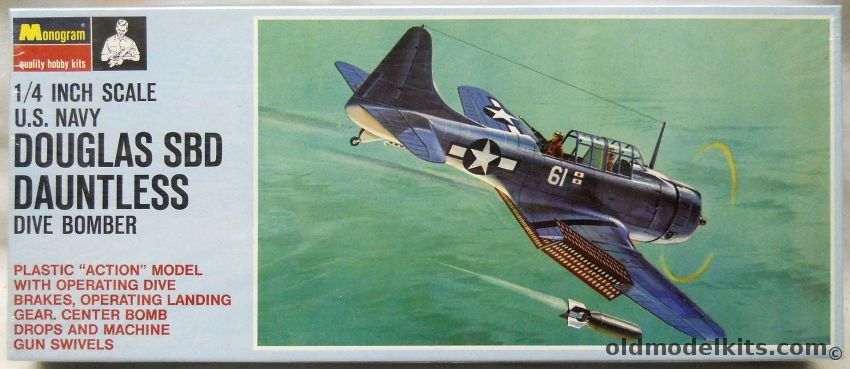 Monogram 1/48 Douglas SBD Dauntless Dive Bomber, PA54-150 plastic model kit