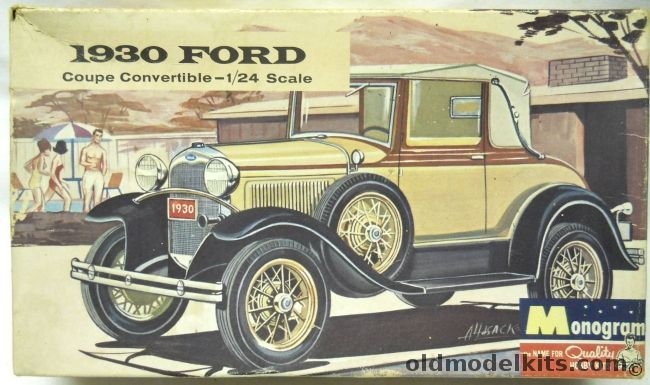 Monogram 1/24 1930 Ford Model A Coupe or Convertible - Four Star Issue, PC120-150 plastic model kit