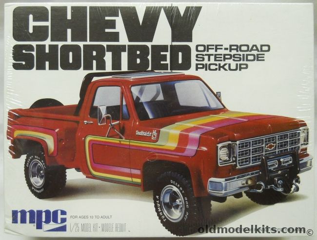 MPC 1/25 Chevy Shortbed Off-Road Stepside Pickup - (Chevrolet), 1-0416 plastic model kit