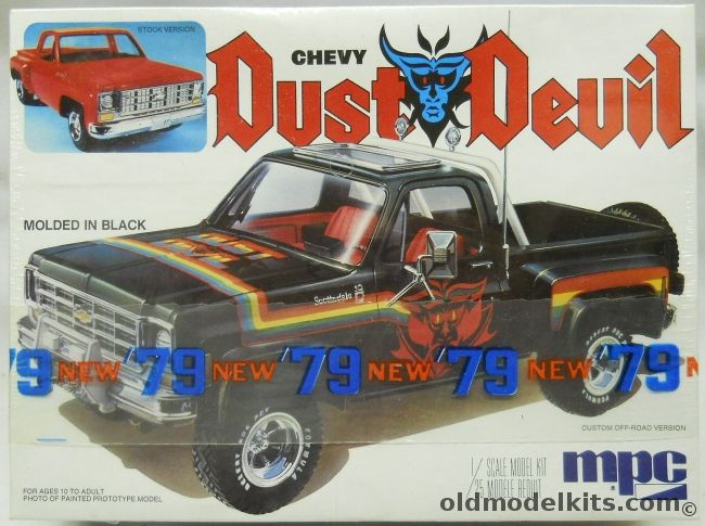 MPC 1/25 Chevy Dust Devil - Stock 1979 Chevrolet Pick Up Truck Or Custom Version, 1-0419 plastic model kit