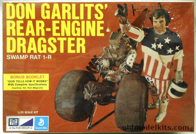 MPC 1/25 Don Garlits Rear-Engine Dragster Swamp Rat 1-R, 1-0753 plastic model kit