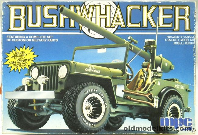 MPC 1/25 Bushwacker Jeep, 1-0873 plastic model kit