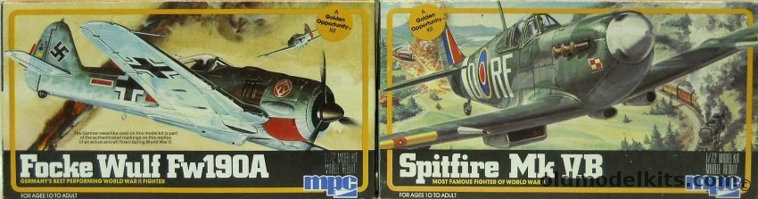 MPC 1/72 Supermarine Spitfire Mk.Vb / Focke-Wulf Fw-190A, 1-4007 plastic model kit