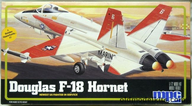 MPC 1/72 Douglas F-18 Hornet - US Marine Prototype, 1-4304 plastic model kit