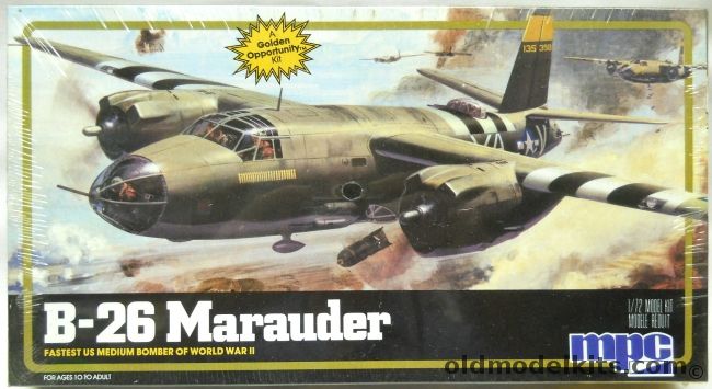 MPC 1/72 Martin B-26 Marauder - Sexy Betsy 9th Air Force (ex-Airfix), 1-4307 plastic model kit