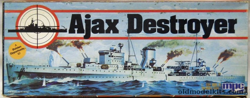 MPC 1/600 HMS Ajax Light Cruiser - Battle of River Plate against the Graf Spee, 1-5003 plastic model kit