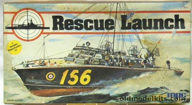 MPC 1/72 RAF Rescue Launch - 63 Ft British Power Boat Type 2 Whaleback - (ex Airfix), 1-5202 plastic model kit