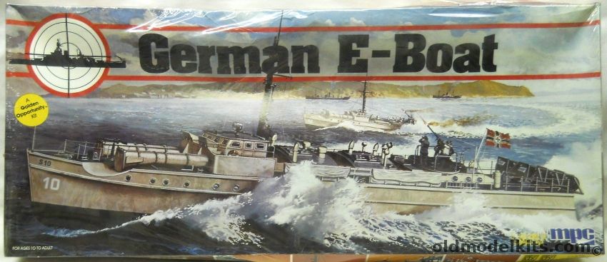 MPC 1/72 German E-Boat - Kriegsmarine Schnellboot - (ex Airfix E Boat), 1-5303 plastic model kit