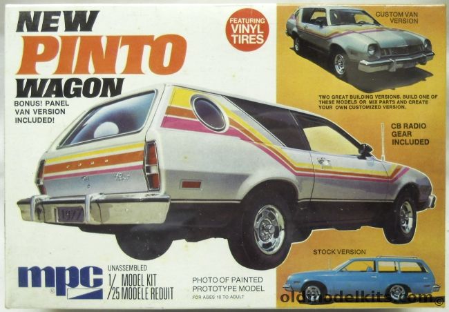 MPC 1/25 1977 Pinto Wagon - Stock Station Wagon / Custom Mini-Van Version / Panel Van, 1-7728 plastic model kit