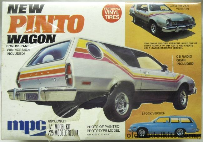 MPC 1/25 1977 Pinto Wagon - Stock Station Wagon / Custom Mini-Van Version / Panel Van, 1-7728 plastic model kit