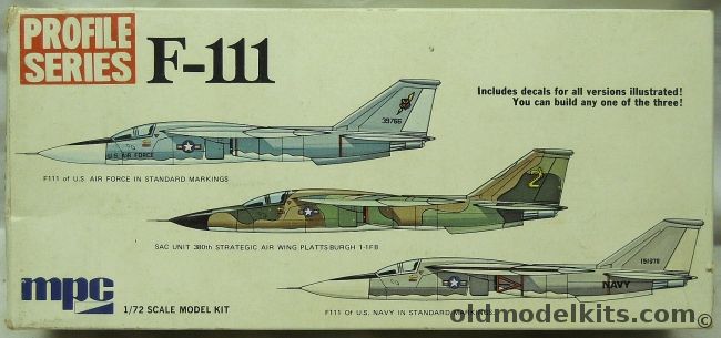 MPC 1/72 General Dynamics F-111A - Profile Series, 2-1510-150 plastic model kit