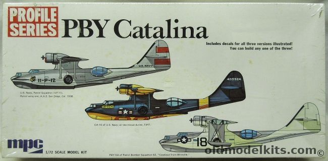 MPC 1/72 Consolidated PBY-5A / OA-10 Catalina - VP-11 Patrol Wing One A.A.S. San Diego (1938) / OA-10 US Navy SAR 1947 / PBS 63 'Cowboys from Blitzville'- Profile Series, 2-2002-200 plastic model kit