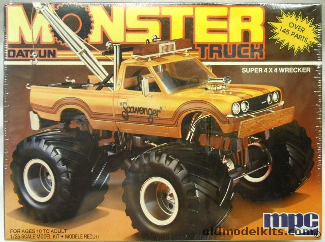 MPC 1/25 Datsun Monster Truck - Scavenger Super 4x4 Wrecker, 6347 plastic model kit