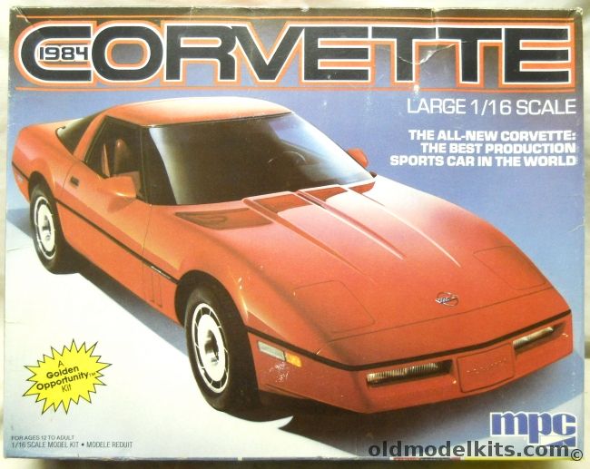 MPC 1/16 1984 Chevrolet Corvette, 6424 plastic model kit