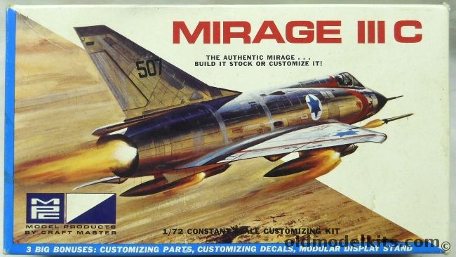 MPC 1/72 Dassault Mirage IIIC - Israeli Air Force, 7008-70 plastic model kit