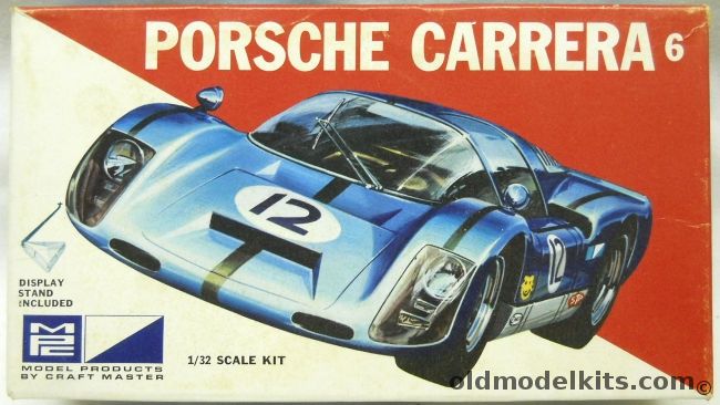 MPC 1/32 Porsche Carrera 6 - With Racing Display Background - (ex Airfix), 7503-75 plastic model kit