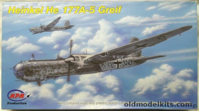 MPM 1/48 Heinkel He-177 A-5 Greif - (He177A5), 48058 plastic model kit