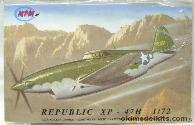 MPM 1/72 Republic XP-47H Super Thunderbolt - Bagged, 72017 plastic model kit