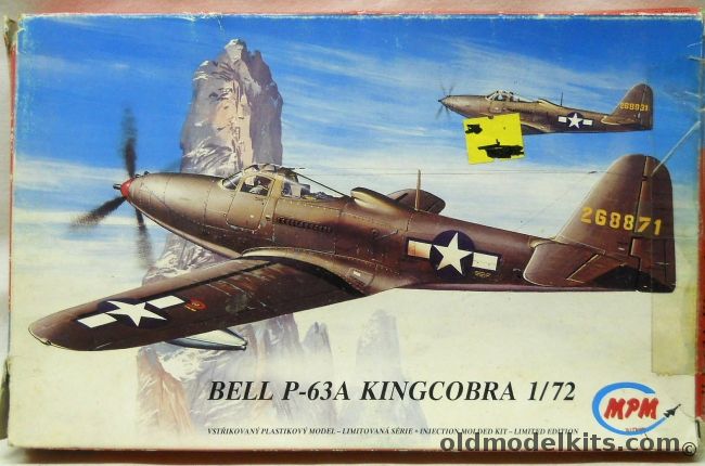 MPM 1/72 Bell P-63A Kingcobra - USA or USSR, 72021 plastic model kit