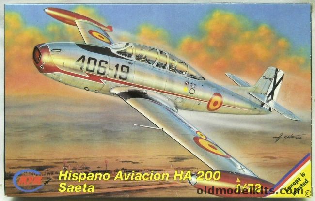 MPM 1/72 Hispano Aviacion HA-200 Saeta - Spanish Air Force 406 Sq / Al Kahira Egyptian Air Force Helwan 1960 (Choice Of Two Different Aircraft) / Spanish Air Force Villa Cisneros 1975, 72083 plastic model kit