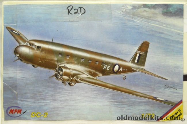 MPM 1/72 Douglas DC-2 or R2D-1 - RAAF Royal Australian Air Force No. 36 Sq 1943 / US Marines July 1940 R2D / US Navy 1934 R2D / Spanish Civil War EC-XAX L.A.P.E. Toledo Spain 1936 - BAGGED, 72091 plastic model kit