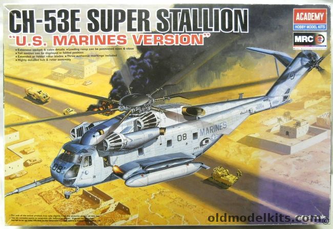 MRC 1/48 CH-53E Super Stallion US Marine Version - With Eduard Zoom PE Interior PE Set And AOA Decals, 12209 plastic model kit