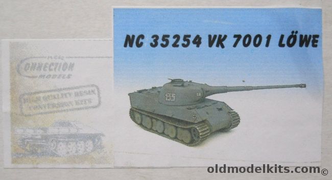 New Connection 1/35 VK 7001 Lowe - Panzerkampfwagen VII 70.01 Lion, NC35254 plastic model kit