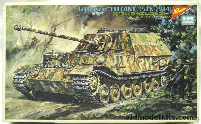 Nichimo 1/35 Jagdpanzer Elefant Sd.Kfz.184 - Remote Control Dual Motorized, R3520 plastic model kit