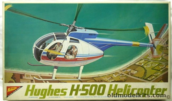 Nichimo 1/20 Hughes H500 Helicopter - (H-500 Hughes 500D), S-2003 plastic model kit